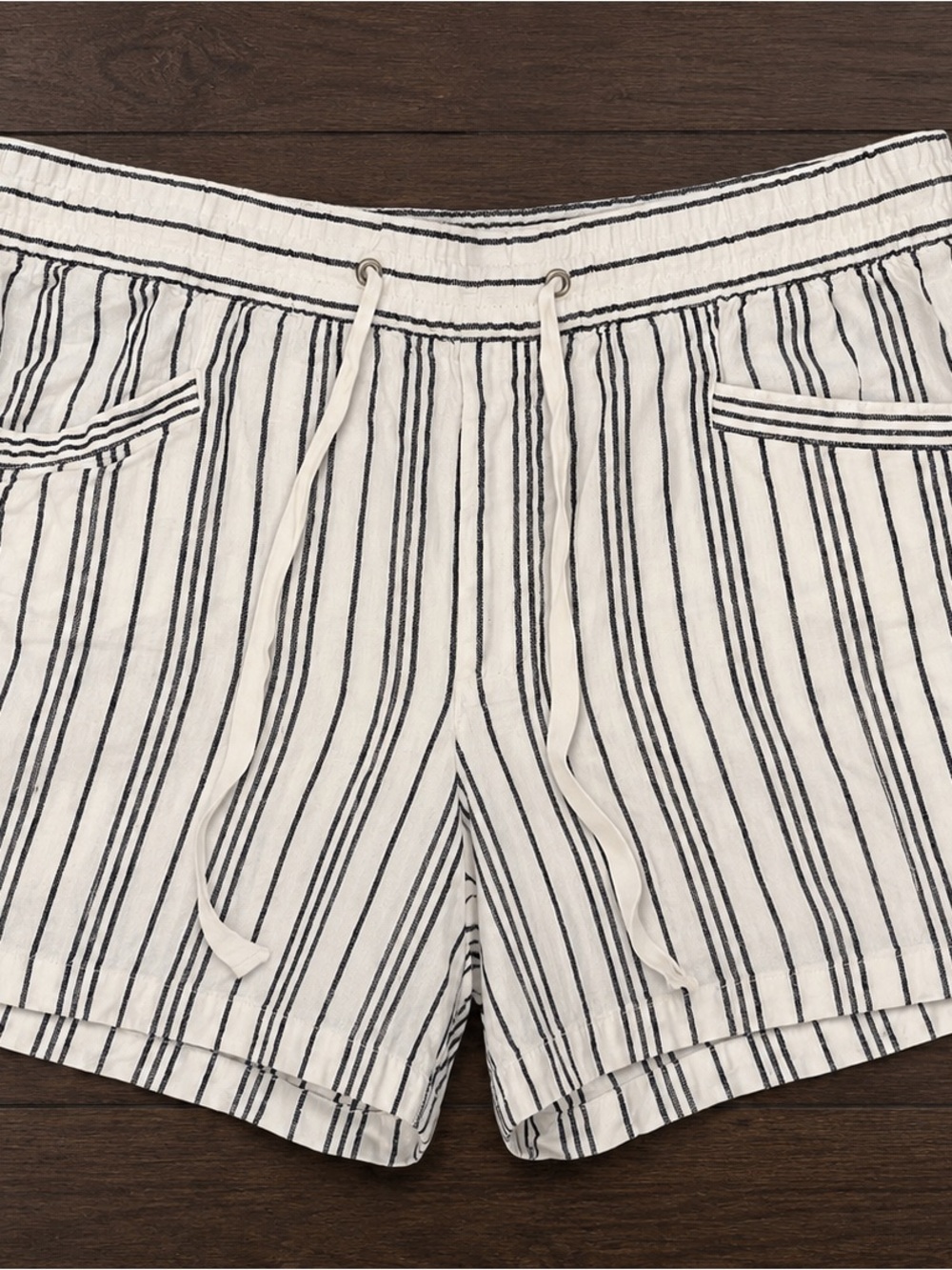 GAP Linen-Blend Striped Pull-On Shorts